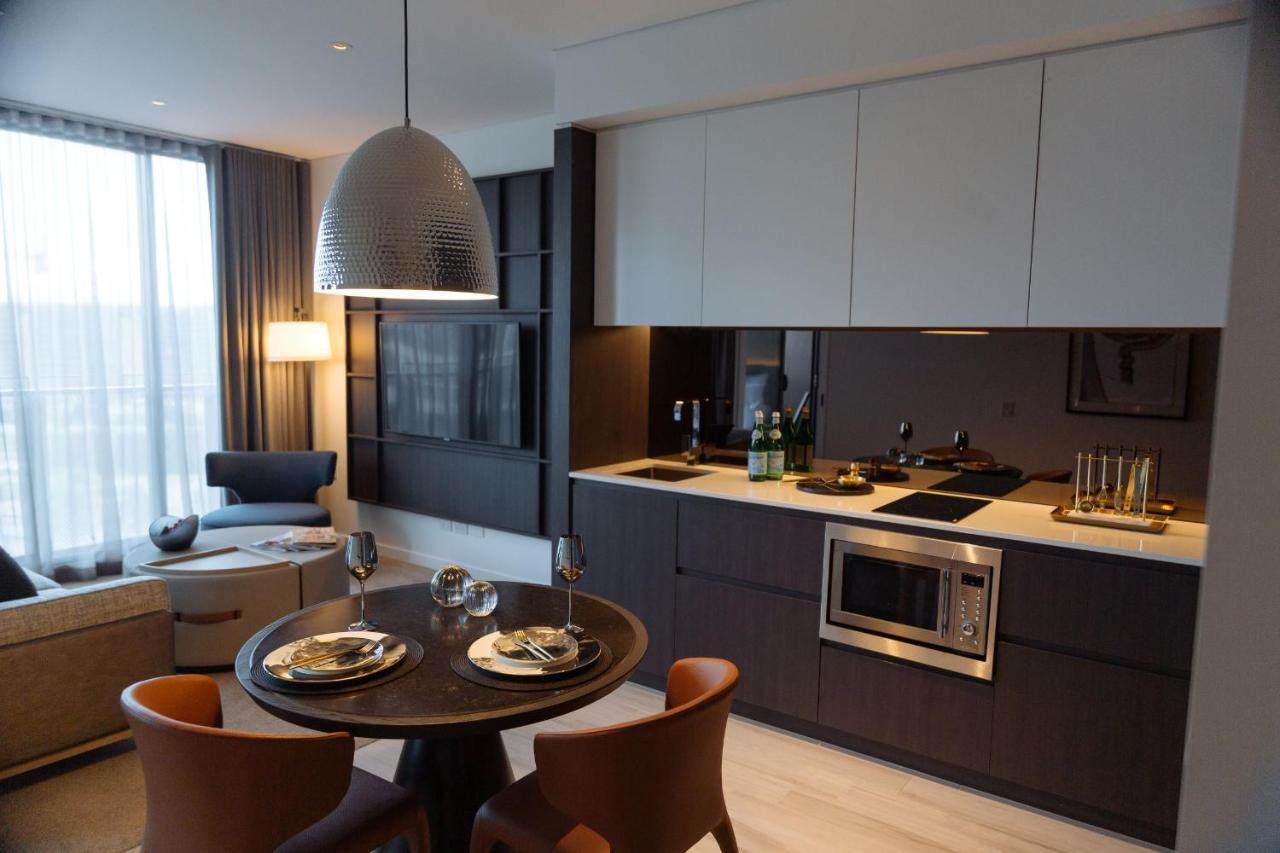 天空之城套房绿色广场酒店 悉尼 外观 照片 A kitchen in a typical apartment